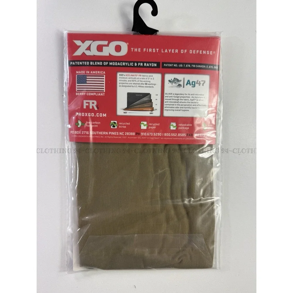 XGO Lightweight FR Flame Retardant Multi-Use Neck‎ Gaiter Tan 499 One Size USA